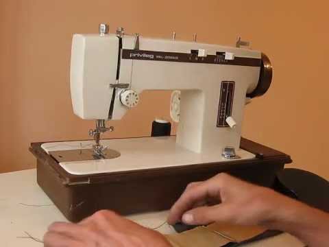 Sewing machine Швейная машина Privileg Voll Zick-Zack 159 test кожа, джинс.