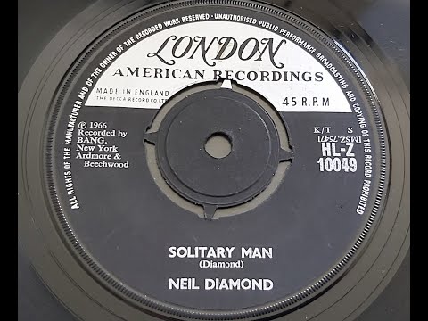 Neil Diamond 'Solitary Man' 1966 45 rpm