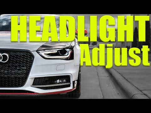 Adjusting Xenon Headlights on Lowered VW and Audi's | Project S4