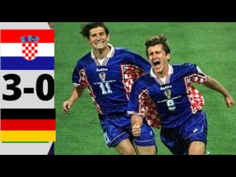 Croatia 3-0 Germany Quater Final World Cup 1998 - Suker - Boban - Klinsman - Kohler - Matthäus