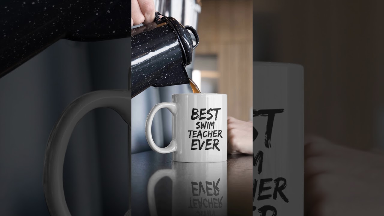Best Swim Teacher Ever Mug Coach Funny Thank You Gift Idea Inspirational Quote Cute Novelty Gag Cup