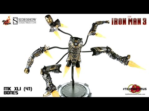 Video Review of the Hot Toys Iron Man 3: Mark XLI (41) Bones