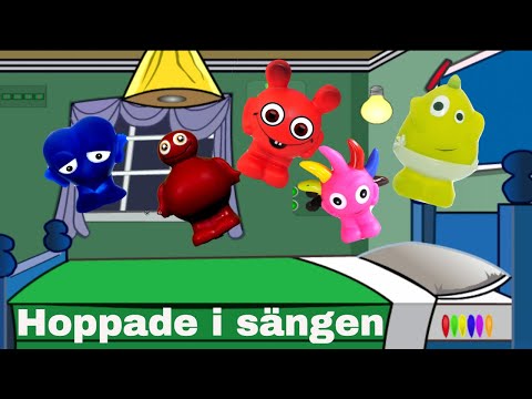 Babblarna Hoppade i sängen | Lek och Lär med oss på Lekolär-tuben