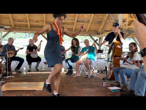 Kennedy Creek Oldtime Festival Buckdance -  Miss Moonshine with Ann Whitley's Jam, Suches, Georgia