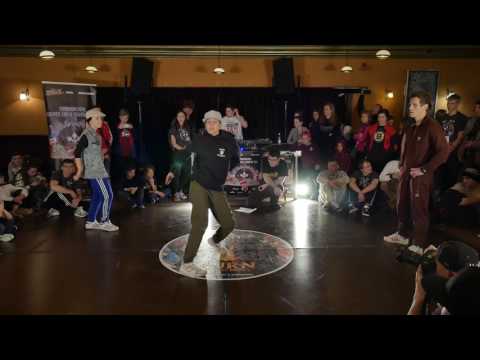 Toprock 1vs1 Surwi (PL) vs Angieone (UA) vs Droni (RU) @Vilnius Street Battle 2017