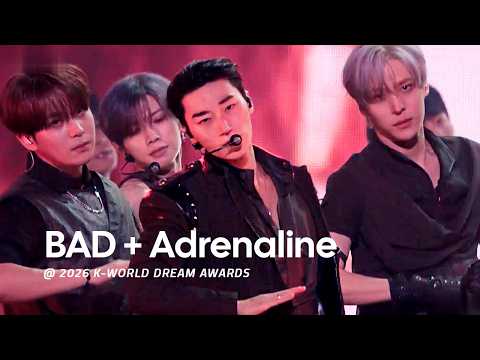 ATEEZ(에이티즈) - BAD + Adrenaline @ 2026 K-WORLD DREAM AWARDS