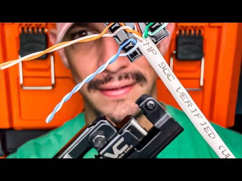 How To Terminate CAT6 with a Keystone Punchdown Tool (Vertical Cable I-Punch and VMAX Keystones)