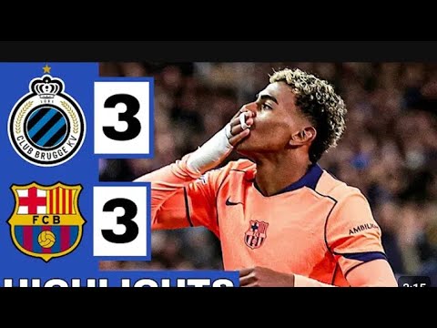 Club Brugge vs FC Barcelone (3-3) Highlights Moments & All Goals Ucl HD.