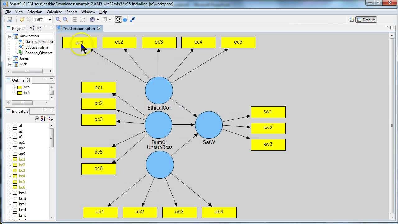 SmartPLS Factor Analysis