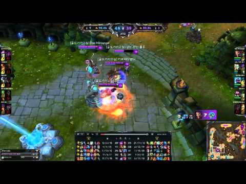 Orianna outplay - Insane 5-man Shockwave and win - Season 2014 - League of Legends