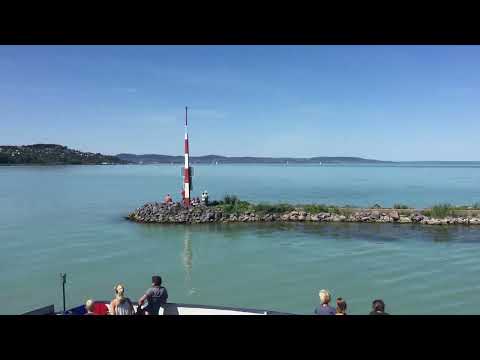 Driving in Hungary:  From Tihany to Balatonfüred after Ferry on Lake Balaton