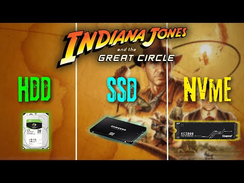 HDD vs SSD vs M.2 NVMe - Indiana Jones and the Great Circle - SSD Required?