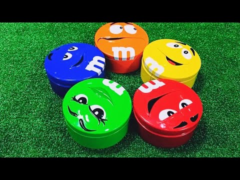 Satisfying beads ASMR Unboxing |Rainbow M&M'S  From Mystery Containers  M&M'S Color#246