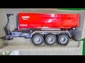 RC tractor hook lift trailer gets unboxed and dirty for the first time!