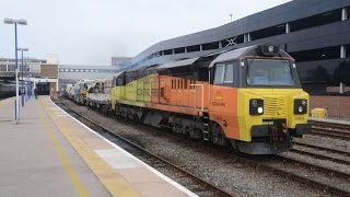 preview picture of video 'Colas Rail Freight & DB Schenker Engineers   Banbury, Easter 2015'