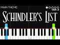 Schindler’s List - Main Theme | EASY Piano Tutorial