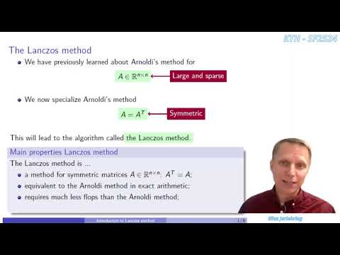 Lanczos method derivation