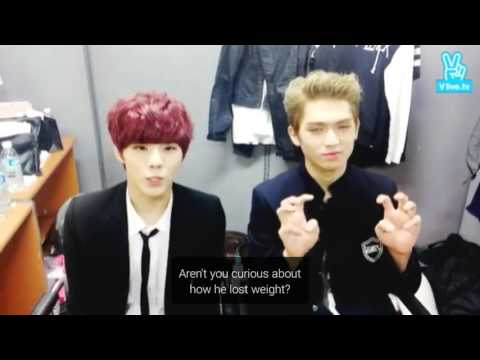 [ENGSUB] 150918 UP10TION V APP - at Music Bank Waiting Room and Sukira Spoiler