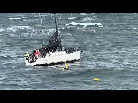 SPECTACULAR RESCUE - two racing sailors saved after 45 minutes overboard using lifesling