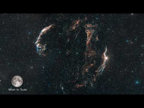 Journey Into Cygnus Loop! Zoom by NASA's Hubble Telescope! #nasa