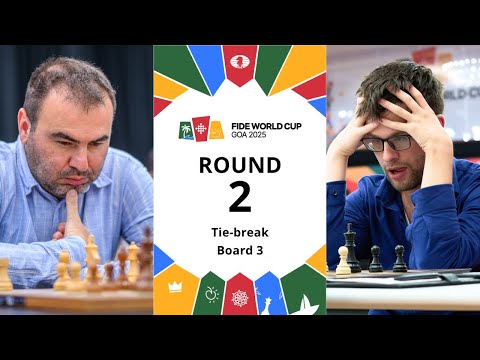 🇦🇿 Shakhriyar Mamedyarov – Gergely Kantor 🇭🇺 | FIDE World Cup 2025 | Round 2 | Tie-break | Board 3