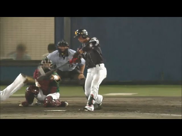 【4回表】5試合連続ヒット!! ホークス・今宮の先制タイムリー!! 2015/7/28 E-H