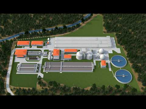 Gezer Kastamonu Atıksu Arıtma Tesisi 3d Animasyonu
