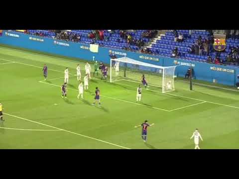 Gol de Ronald Araujo con el Barcelona B