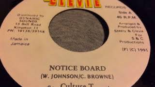 Culture T - Notice Board - Steely & Clevie Records