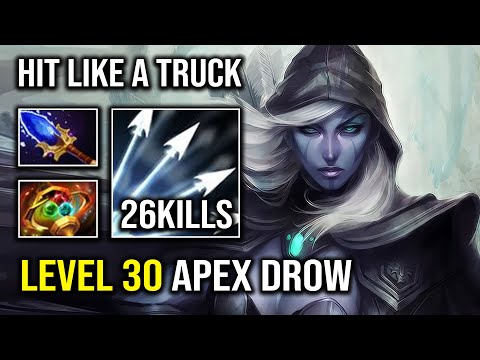 INSANE APEX Level 30 Late Game Drow Ranger Brutal Hit Like a Truck Dota 2