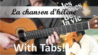 La chanson d'hélène (les choses de la vie) - Philippe Sarde - Guitare cover (Tablature disponible)