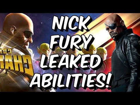 Nick Fury Leaked Abilities Breakdown! - God Tier Synergies - Marvel Contest Of Champions