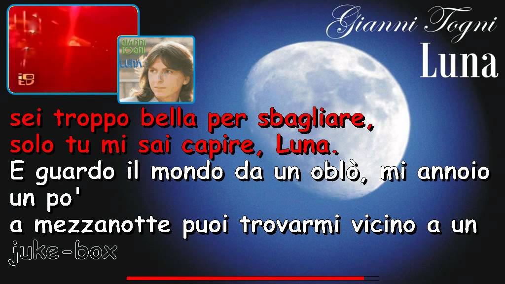 Watch Now Gianni Togni - Luna Gianni Togni - Luna