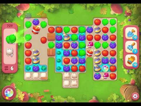 Gardenscapes Level 729 Hard NO BOOSTERS