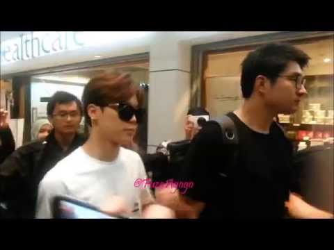 150606 BTS Jimin (지민) Flips Hair - depart to Incheon