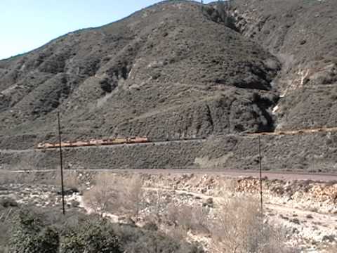 Union Pacific Baretable on Palmdale Cutoff at Blue Cut, Cajon Pass - 1/22/11