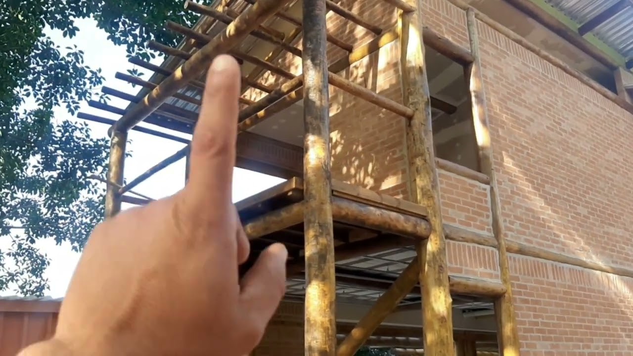 VOCÊS pediram eu fiz , obra quase finalizada com estrutura em eucalipto tratado