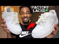 HOW TO FACTORY LACE AIR FORCE 1 The Easiest Way