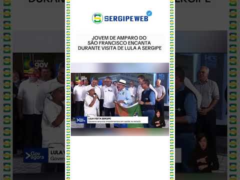 📖✨ JOVEM DE AMPARO DO SÃO FRANCISCO ENCANTA DURANTE VISITA DE LULA A SERGIPE