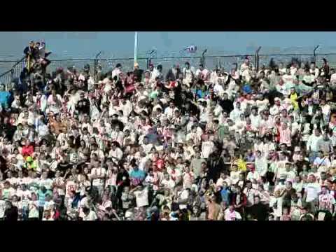 Kibice na meczu ŁKS - Zawisza Pajęczno