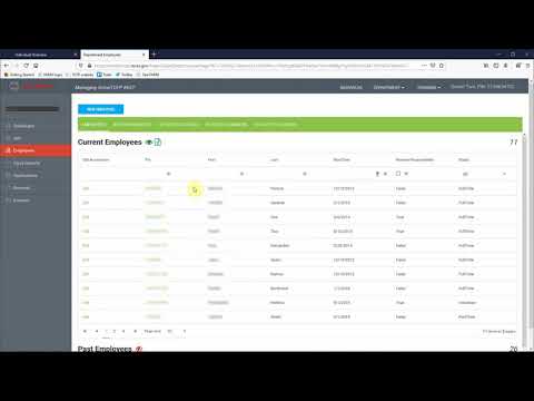Remove an employee from a department in FIDO tutorial video