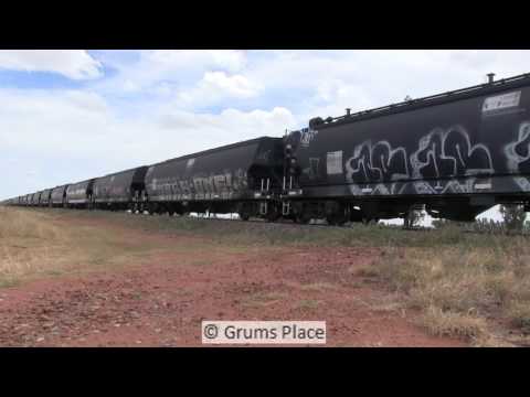Goolgowi Wheat Train with 872 864 and 4836 March 2015 Part 1