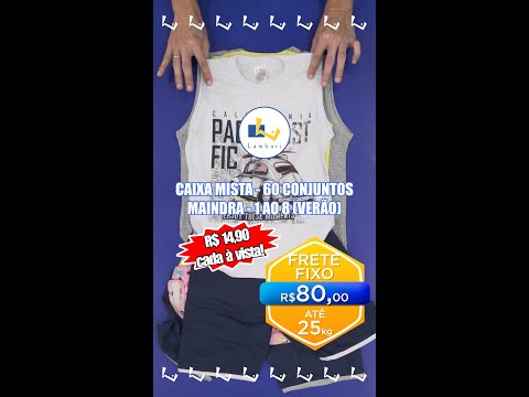 Conjunto infantil para revenda! Lambari Atacado