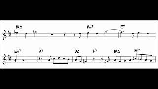 Chet Baker - Lady Bird transcription