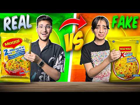 Real vs Fake Brands Food Challenge !! *Unbelievable* 😱