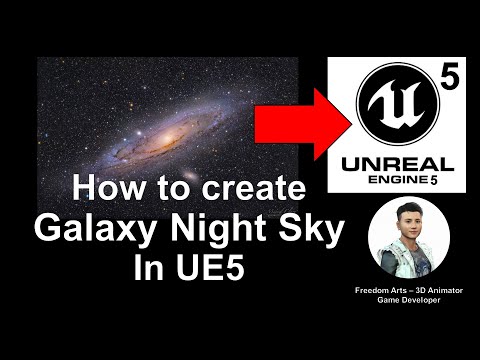 How to create Galaxy Night Sky - Unreal Engine 5 Tutorial