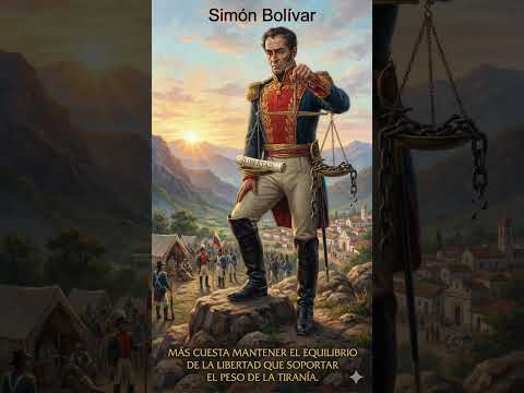 Simón Bolívar - “Más cuesta mantener el equilibrio de la libertad que soportar el peso de la.."