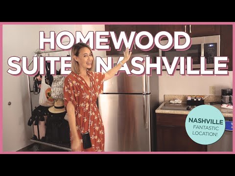 Homewood Suites by Hilton Nashville-Downtown酒店客房巡禮。 (Homewood Suites by Hilton Nashville-Downtown Hotel Room Tour)
