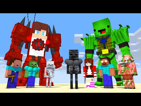 Monsters & Herobrine JJ and Mikey : SEASON 3 ALL EPISODE - Maizen Minecraft Animation