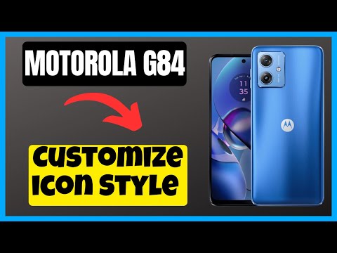 Customize icon Style Motorola G84 || How to customize icons || Icon styling settings